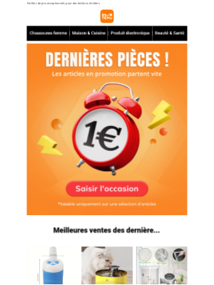 Temu (France) - Imbattable : Tout à 1€ ! 💯