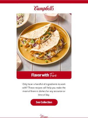 Campbell's Soup - 5 ingredients, many possibilities