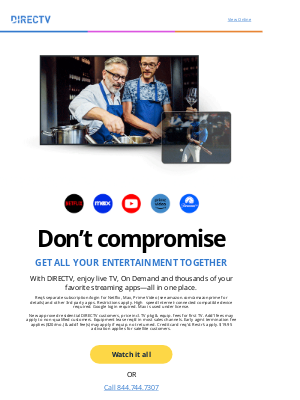 DIRECTV - Don’t compromise. DIRECTV® makes TV easy.