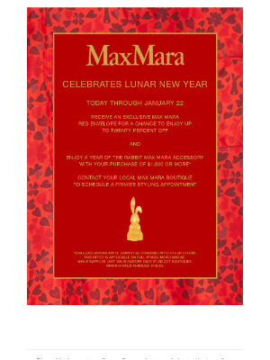 Max Mara - Max Mara Celebrates Lunar New Year