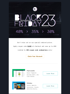 Designmodo - Black Friday Special: Hurry, only a limited number of coupons left!
