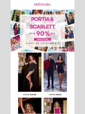 PromGirl - Portia & Scarlett up to 90% Off - New Styles Added!