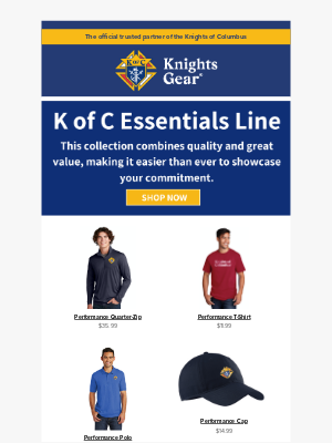 KnightsGear - Showcase Your K of C Commitment!