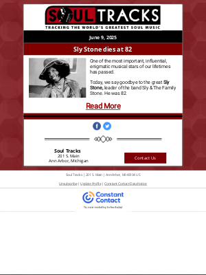 SoulTracks, LLC - Sly Stone, leader of Sly & The Family Stone, dies at 82