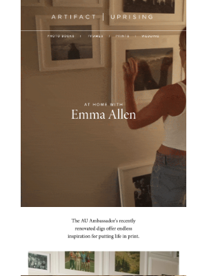 Artifact Uprising - Step inside Emma Allen's home