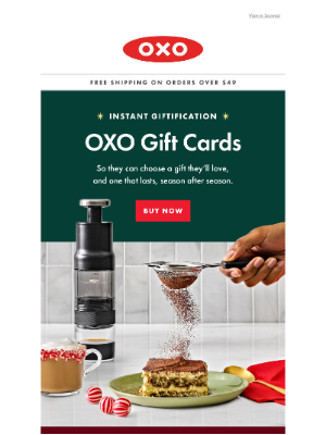 OXO - OXO Gift Cards - for last minute everything