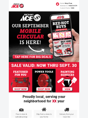 Ace Hardware - 🔥 HOT DEALS - September Red Hot Buys 🔥