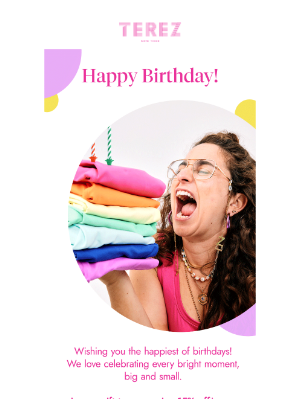 Terez - Your Birthday Treat from Terez!