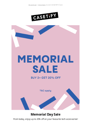 Casetify - Shop the Memorial Day Sale and save!