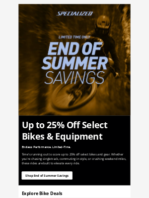 Specialized Bicycle Components - Don’t Miss Your Ride