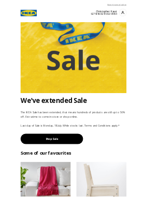 IKEA (AU) - Our Sale has been extended