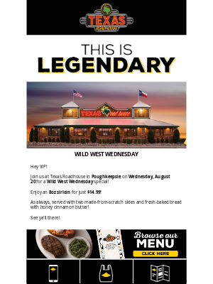 Texas Roadhouse - Hey VIP!