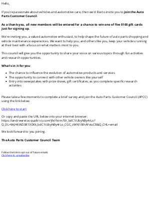 O'Reilly Auto Parts - Don’t Miss Out: Help Shape the Future of Auto Parts