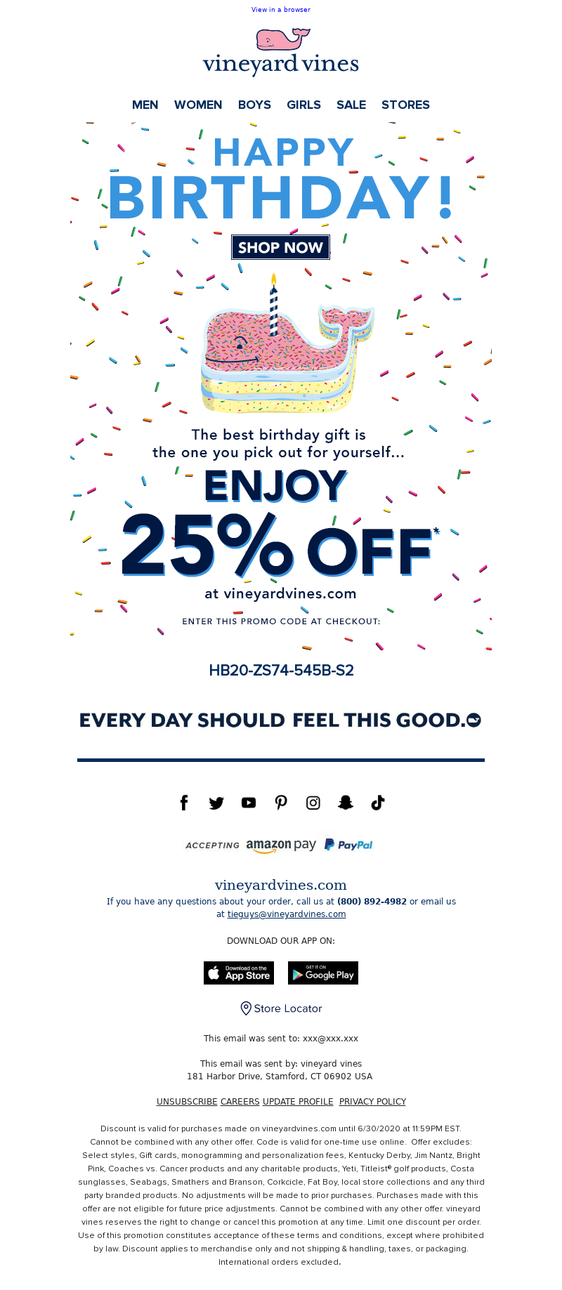 Vineyard vines coupon sale