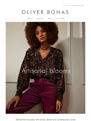 Oliver Bonas - New in fashion | Artisanal blooms​