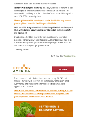 Sneak peak: Hunger Action Day 2x Challenge Match