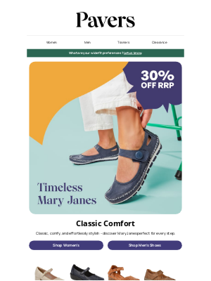 Pavers Shoes (United Kingdom) - Timeless mary janes with 30% off RRP