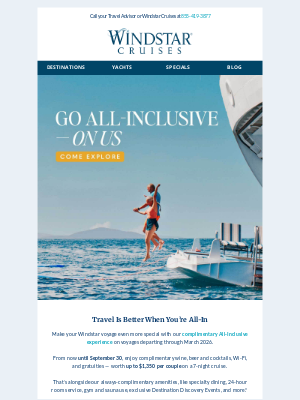 Windstar Cruises - We’re Picking Up the Tab on Your Favorite Extras
