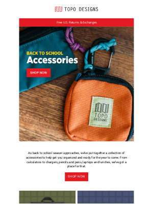 Topo Designs - Back to School: Accessories