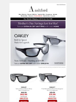 Ashford - Oakley Sunglasses from $59.99?! Yes, Really