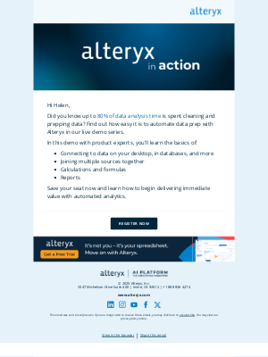 Alteryx - Live demo: Automating data prep