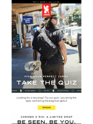 Chrome Industries - The best pop quiz you’ll ever take