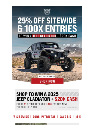 Wethepeopleholsters - 25% OFF + Win a Jeep Gladiator! 🤯