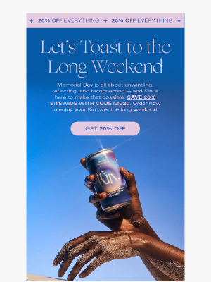 Kin Euphorics - Memorial Day Reset: 20% off all Kin!