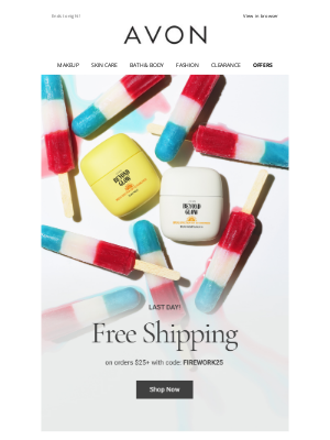 Avon - It’s Now or Never: Free Shipping + Free Hair Duo