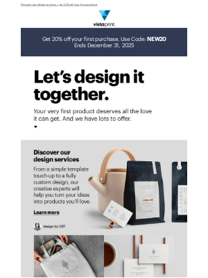 Vistaprint - Did you know? We can design it for you