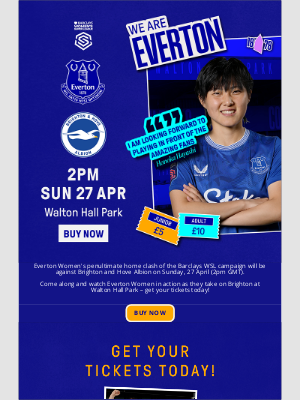 Everton - 🎫 Support Everton Women against Brighton!