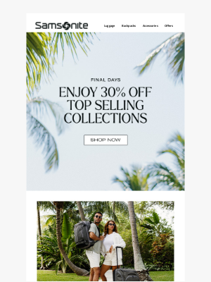eBags - FINAL Days: Save 30% Off Top Collections