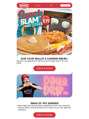 Denny's - Your Summer Slamcation Starts Today​