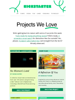 Kickstarter - Handpicked faves for this week