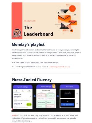 Product Hunt - 😸 Hand me the aux