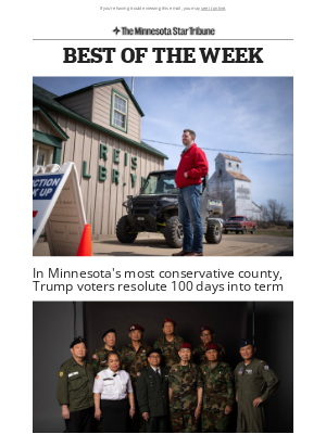 Star Tribune - In Minnesota's most conservative county, Trump voters resolute 100 days into term