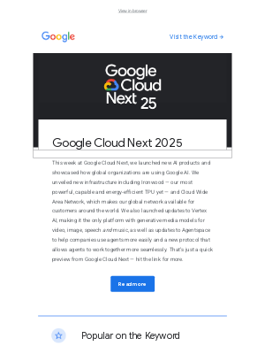 Google - All the news from Google Cloud Next 2025