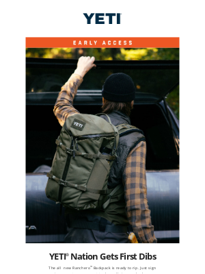 YETI - Early Access: The All-New Ranchero™ Backpack