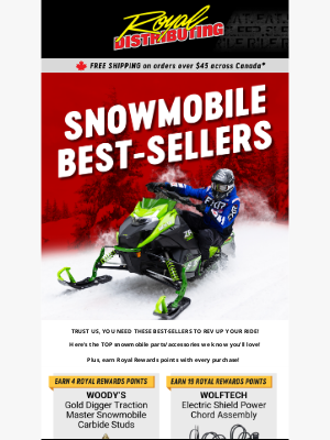 Best-selling snowmobile parts & accessories!