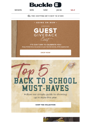 The Buckle - Back to School Checklist