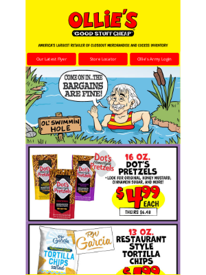 Ollie’s Bargain Outlet - Tasty Treats, Pet Stuff Cheap & Book Bargains up to 80% off!