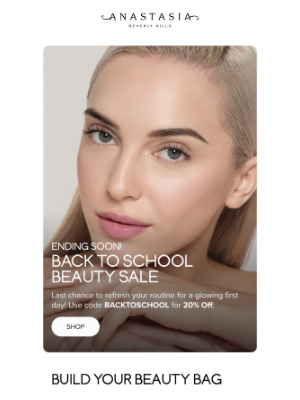 Anastasia Beverly Hills - Last Call! 20% OFF Back-To-School Beauty 