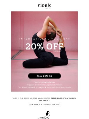 Celebrating Yoga Day ✨ 20% OFF SITEWIDE