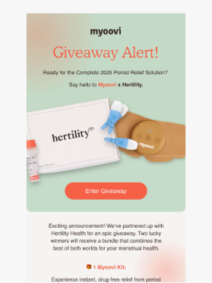 Myoovi - 🚨 Big Giveaway Alert: Score a Myoovi Kit + Hertility Test! 🎉