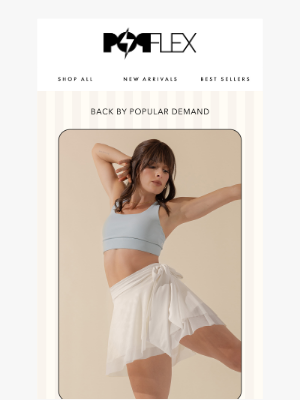POPFLEX - RESTOCKED! Juliet Wrap Skort 🩰