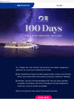 Princess Cruises - In 100 days a new star sets sail