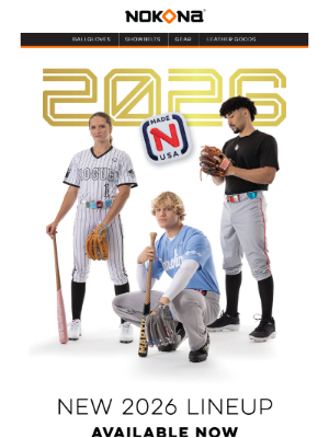 Nokona - The 2026 Glove Lineup – NEW!