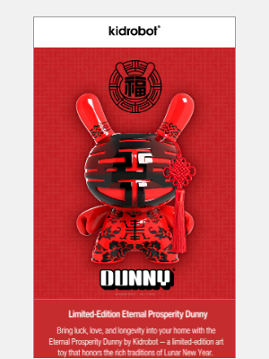 Kidrobot - 🧧 Get Lucky with the Eternal Prosperity Dunny