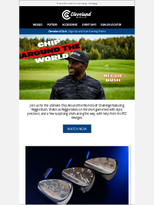 Roger Cleveland Golf Company Inc - Chip Around the World Challenge featuring Reggie Bush | Cleveland Golf