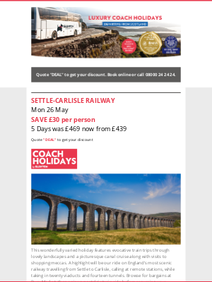 Glenton Holidays - Deals of the Week - SAVE £30 per person 😍